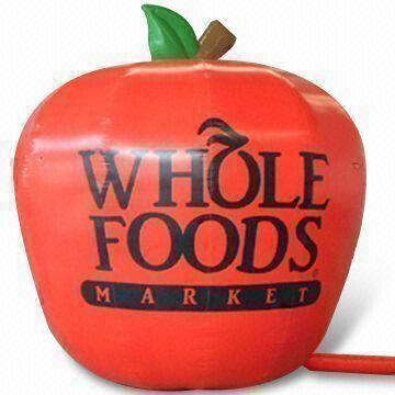 Advertising Inflatable Apple Balloon with Blower, OEM Orders are Welcome, Made of PVC,UL blower