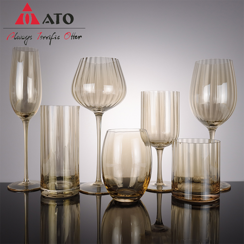 Copa de champán de cristal de copa de vaso vintage de ATO