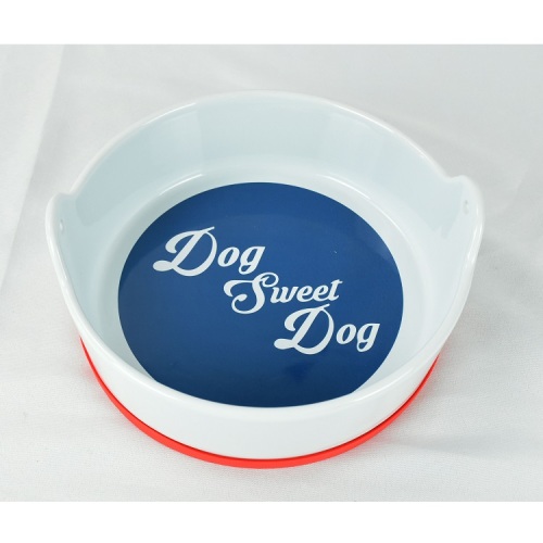 Perro de cerámica con mejores ventas del cuenco del alimento del logotipo personalizado