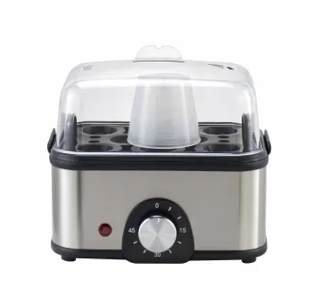 KL-911C Stainless Steel Egg Cooker: Perfect 8-Egg Solution with Time Setting for Custom Hardness, Ideal Kitchen Accessory