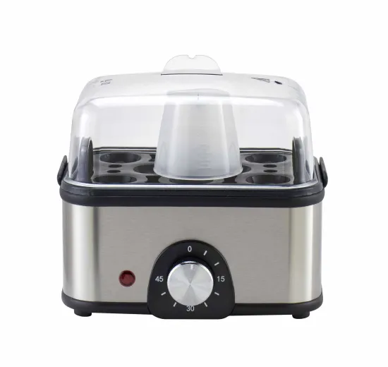 KL-911C Stainless Steel Egg Cooker: Perfect 8-Egg Solution with Time Setting for Custom Hardness, Ideal Kitchen Accessory