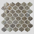 Brown Glass Mosaic Subway Tile Irregular Shape Brick