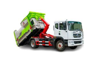 6-wheelers 12 CBM Rear dumping garbage truck