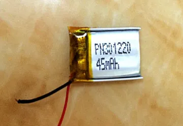 45mAh Lithium ion Polymer Battery for Smartwatch (LP1X2T3)
