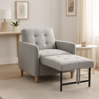 Elegant Sleek Single Chair Set for Home Decor