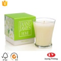 Luxury candle packaging box with offset printing