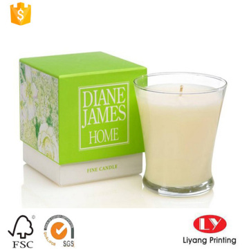 Luxury candle packaging box with offset printing