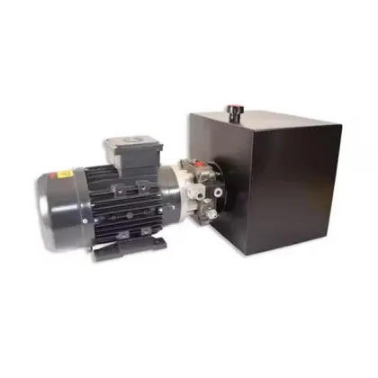 hydraulic power unit for snow plow