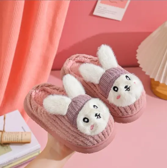 Cozy and Stylish Cartoon Winter Shoes: Ideal Indoor Slippers for Toddlers' Feet