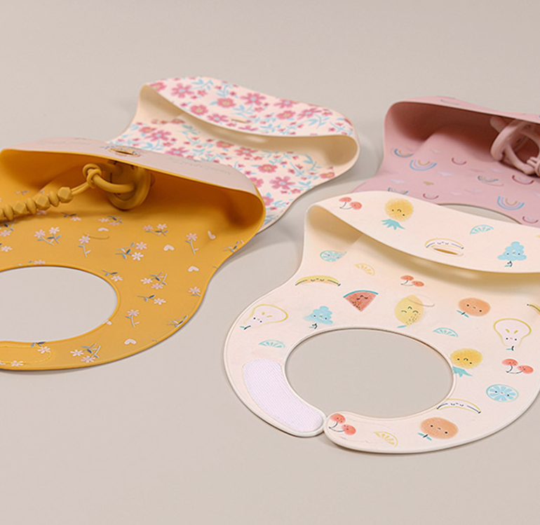 Full Printed Silicone Baby Bibs