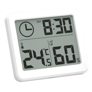 Digital LCD Multi-functional Weather Station with Thermometer, Hygrometer, and Alarm Clock (C/F)