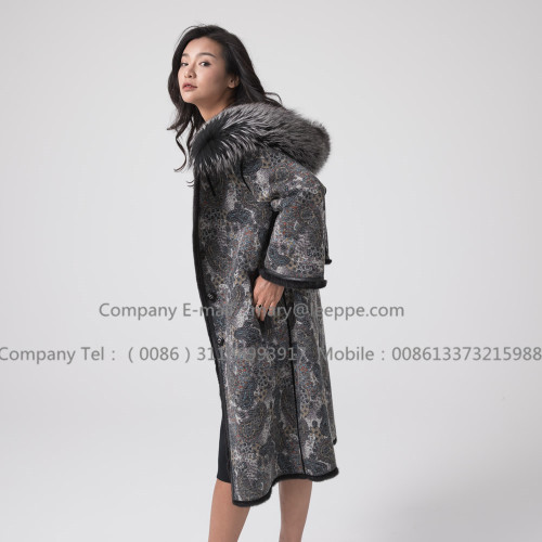 Mink Fur Lady Reversible Women Coat