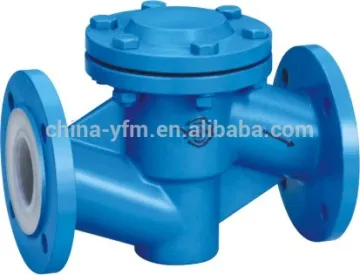 Straigth through PFA Lined check valve manufacturers