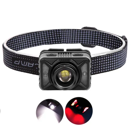 USB Rechargeable Smart Sensor XHP50.2 LED Headlamp for Fishing, Hunting, and Hiking