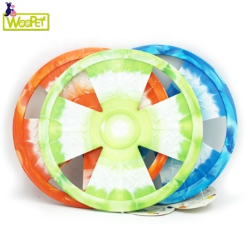 Hỗn hợp màu TPR Huấn luyện chó Đĩa mềm Frisbeed bay đập đĩa lấy đồ chơi tương tác cho chó vui nhộn