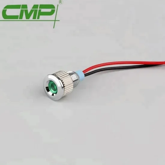 Waterproof IP67 Panel Size 8mm Indicator Lamp With Cable