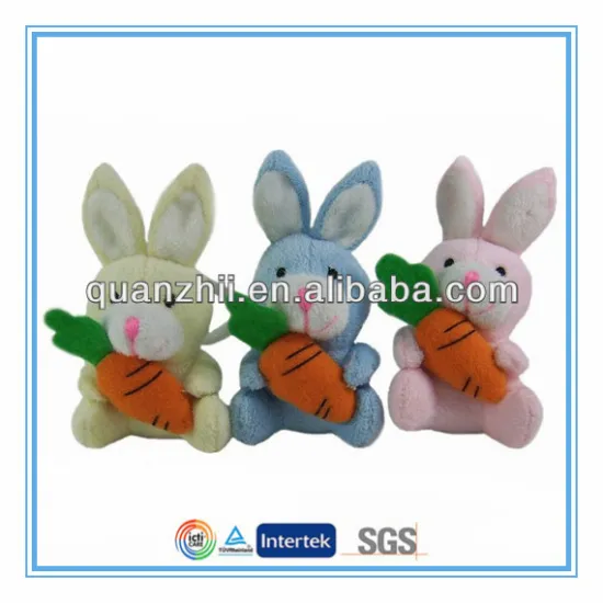 mini 7cm keychain plush bunny