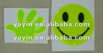 yellow reflective Decal