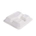 Bagasse Hamburger Clamasse Box Bagasse Conteneur alimentaire Rectangle