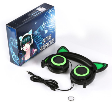 wholesale factory price headphone wired cat ear