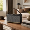 40W Deri Ahşap Bluetooth Hoparlör