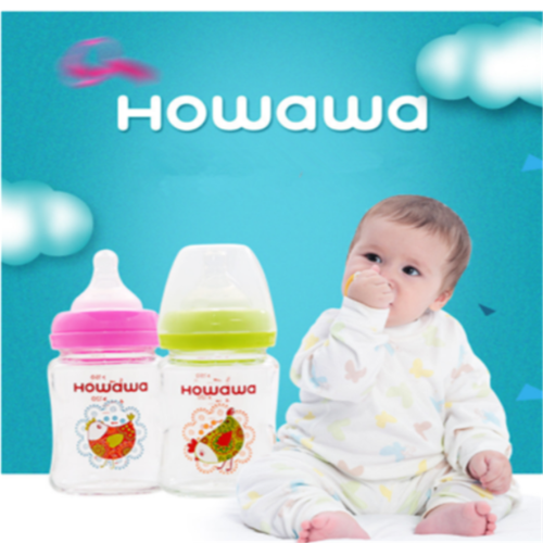 6oz Botol Makan Susu Kaca Bayi