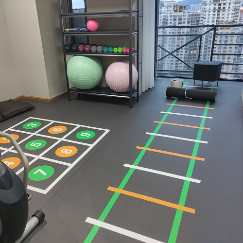 PVC-rubbervloeren voor fitnesscentrum