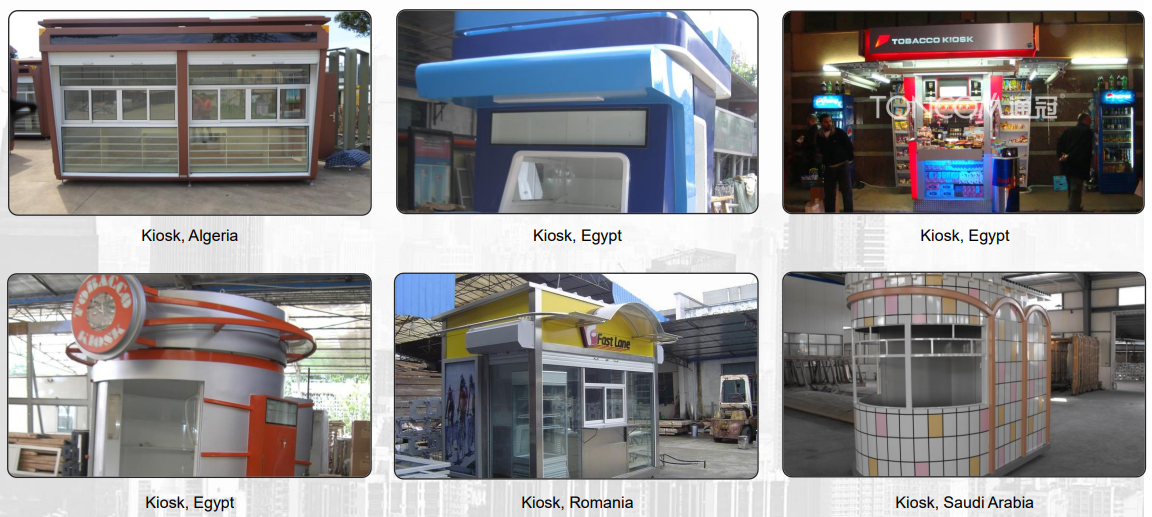 Toncom Kiosks Overseas Cases