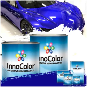 Auto body paint yellow black white red pearl