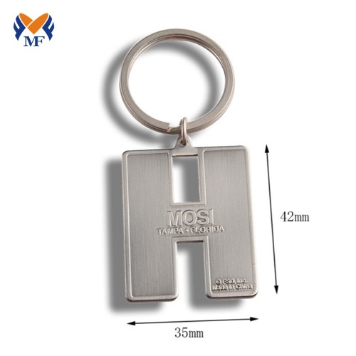 Metal custom enamel keychain design for engraving