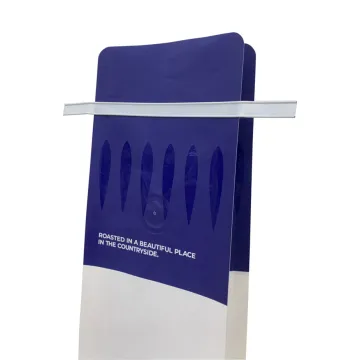 Compostable Customized Printing Flat Bottom Tin Tie Coffee Packaging Kraft Paper Pouches ith Ziplock