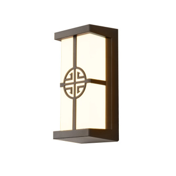 Nuova lampada da parete da esterno a led in stile cinese per balcone e villa cortile
