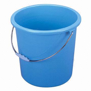 Plastic Bucket with Handle, Durable and Available in Different Sizes, Ideal for Home/Hotel Use