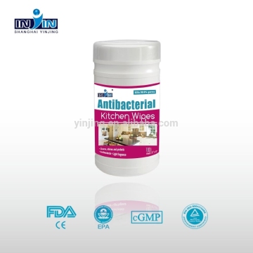 OEM High quality fast clean antibacterial kitchen wipes