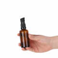 Essential Oil Pump Glass Bottle With Black Lid