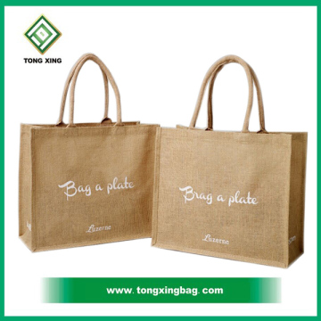 Jute Laminated fabric shopping bags for Promotion