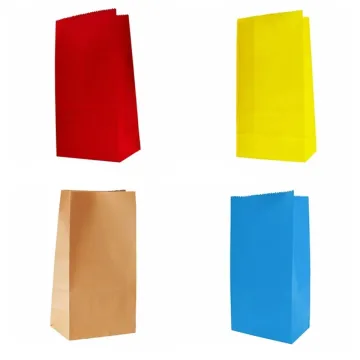 Wholesale Colorful Kraft Paper Bags for Crafts and Gifts