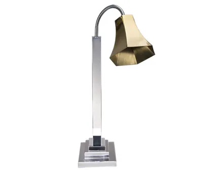 Gold Hexgonal Shade Flexable Square Base Heat Lamps