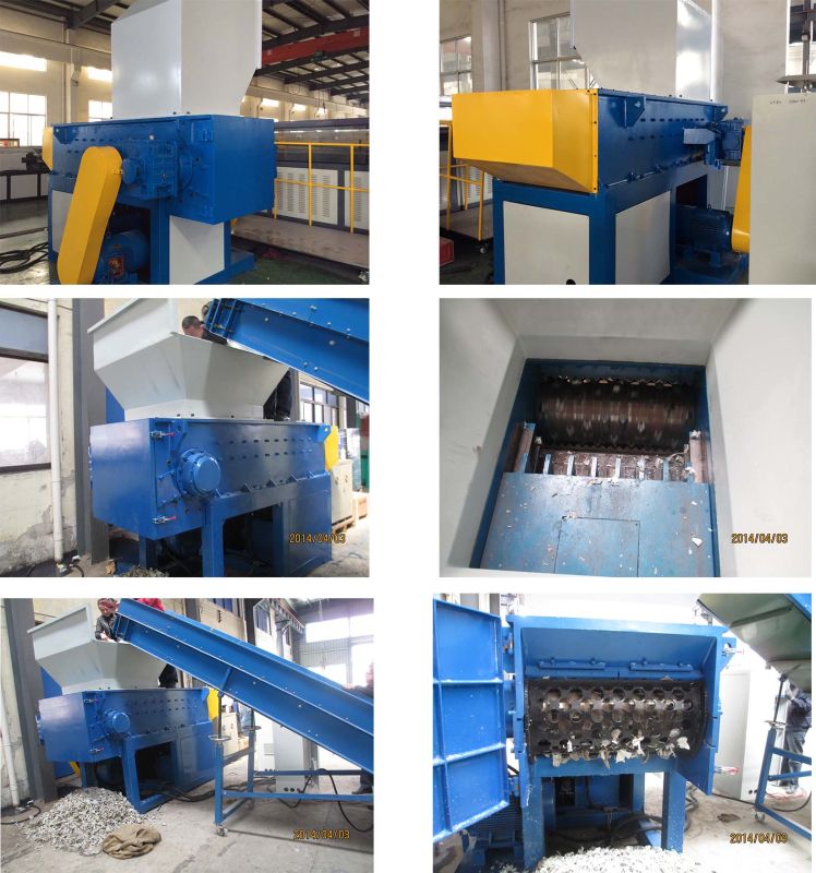 Hard Plastic Single Shaft Shredder / Plastic Pallet Shredder