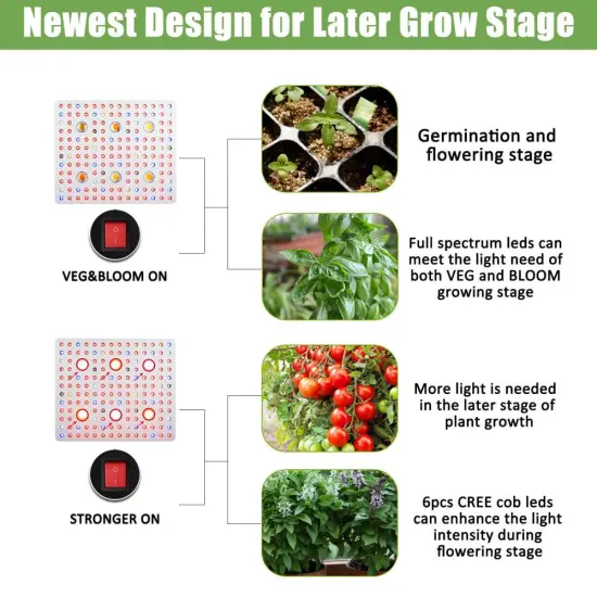 EU/US Philzon COB LED Grow Lights Stock