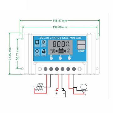 Wholesale Custom PWM Solar Charge Controller for 12v-48v Batteries (10A-100A)