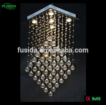 Beautiful With Crystal Drop Beads Decoration Crystal Ceiling Light for hall/restaurant