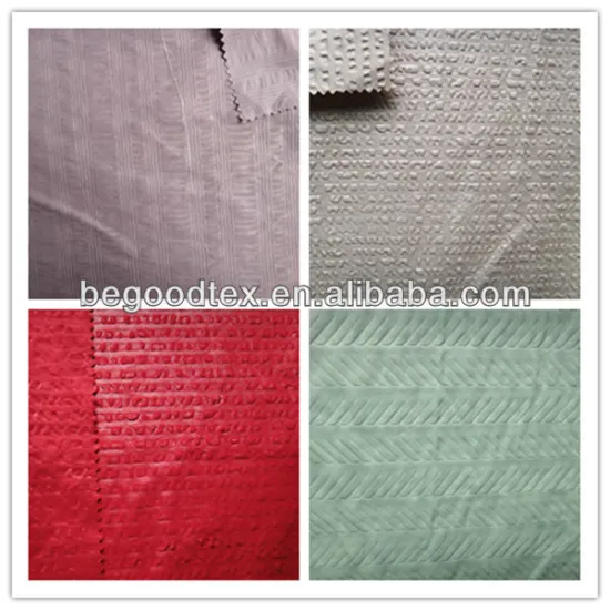 Inherently flame retardant polyester pongee creping fabric