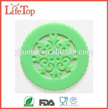 Set of 4 Round Silicone Non-slip Potholder/Trivet/Mat/Coaster