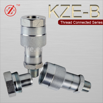 Screw locked hydraulic water quick coupling