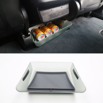 Sleek Design Premium Transparent PC Material Storage Box with Silicone Pad for Tesla Model X 2023