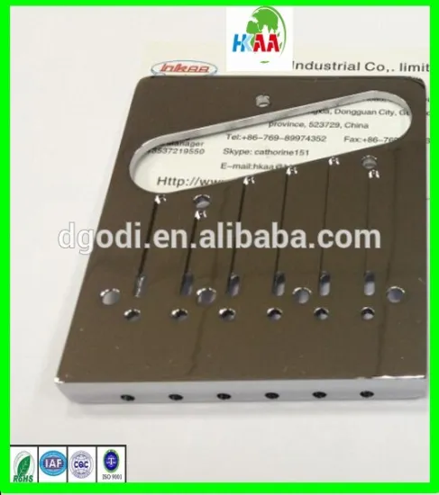 high gloss chrome custom metal steel guitar parts