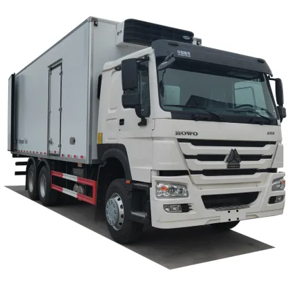 HOWO brand diesel 340hp van freezer truck