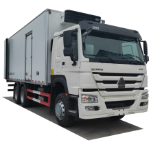 HOWO brand diesel 340hp van freezer truck
