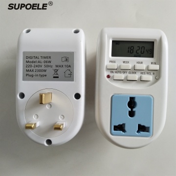 UK Socket Weekly Programmable Digital Time Switch Timer